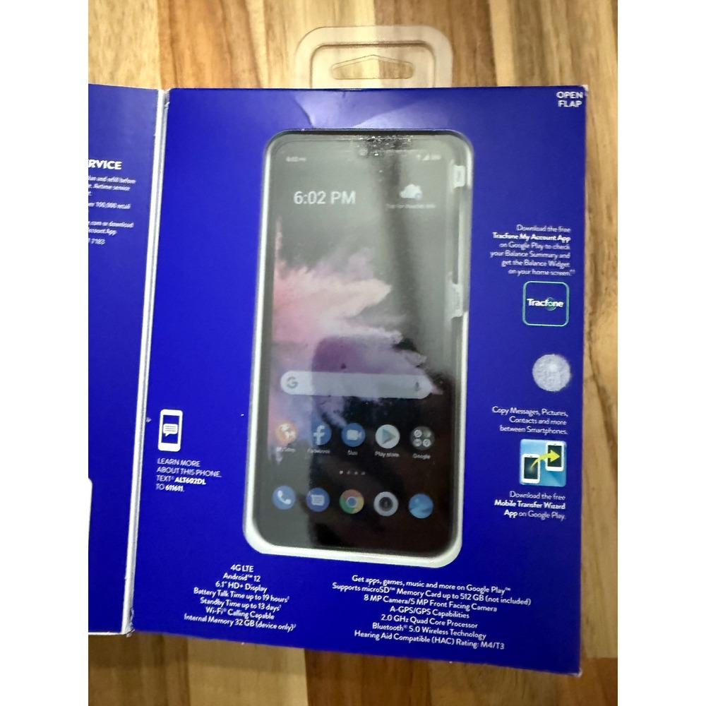 TCL 30Z Tracfone Smartphone 32GB 4G LTE 6.1" HD+ Display NEW Sealed - Picture 3 of 5